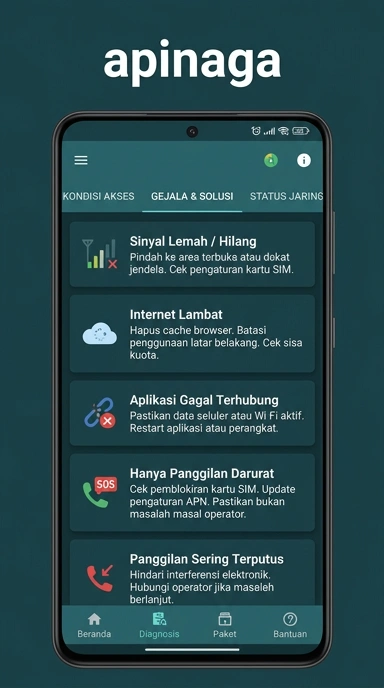 Tampilan link alternatif apinaga