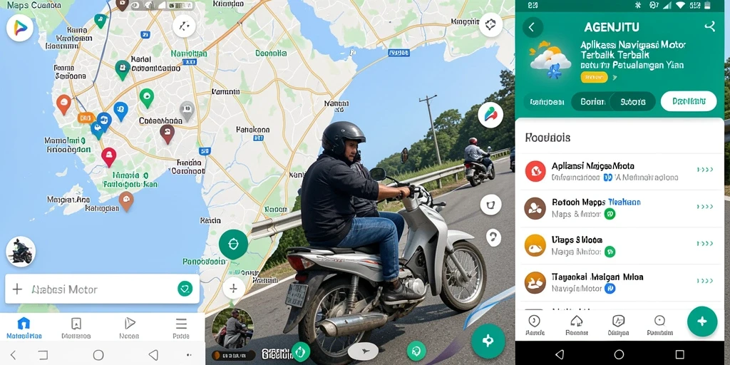 Antarmuka AGENJITU yang intuitif untuk pengalaman navigasi motor.